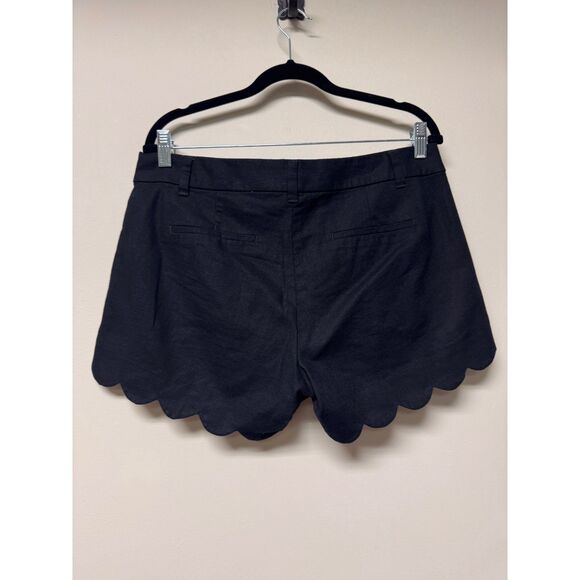 J. CREW FACTORY 4" Linen-Cotton Scalloped Hem Short, Sz 8 - Picture 6 of 9